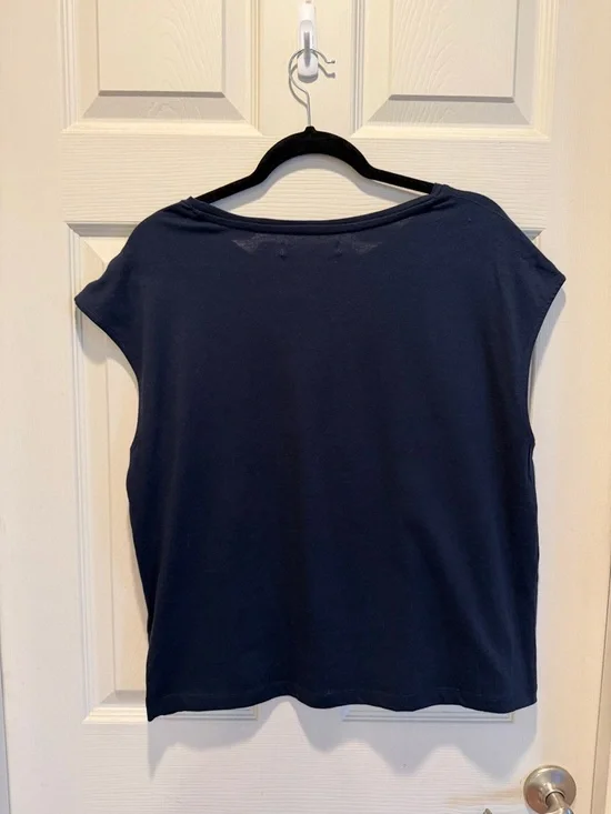 Self Love Club Blue Tee Sequin Graphic enbroided Tee - Picture 14 of 16